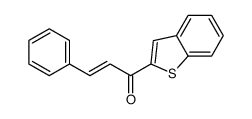 1-(1-benzothiophen-2-yl)-3-phenylprop-2-en-1-one结构式