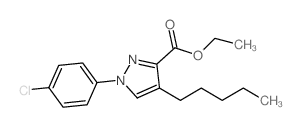 1-(4-氯苯基)-4-戊基-1H-吡唑-3-羧酸乙酯结构式
