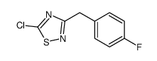5-chloro-3-[(4-fluorophenyl)methyl]-1,2,4-thiadiazole结构式