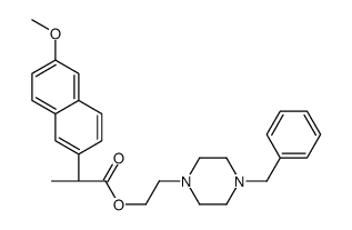 2-(4-benzylpiperazin-1-yl)ethyl (2S)-2-(6-methoxynaphthalen-2-yl)propanoate结构式