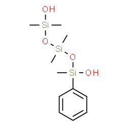 1,1,3,3,5-pentamethyl-5-phenyltrisiloxane-1,5-diol结构式