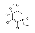 2,3,4,5-tetrachloro-2,5-dimethoxy-cyclohex-3-enone结构式