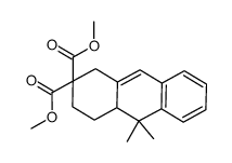 dimethyl 10,10-dimethyl-3,4,4a,10-tetrahydro-anthracene-2,2(1H)-dicarboxylate结构式