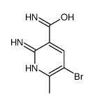 2-氨基-5-溴-6-甲基烟酰胺结构式