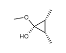 1-Methoxy-c-2,c-3-dimethyl-r-1-cyclopropanol结构式