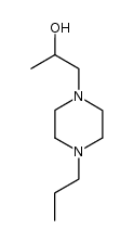 1-(4-propyl-1-piperazinyl)-2-propanol结构式