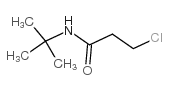 N-(叔丁基)-3-氯丙酰胺结构式
