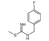 N-[(4-Fluorophenyl)methyl]carbamimidothioic acid methyl ester Structure