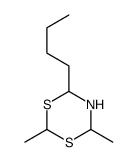 4-butyl-2,6-dimethyl-1,3,5-dithiazinane Structure