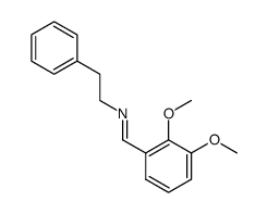 1-(2,3-dimethoxyphenyl)-N-phenethylmethanimine结构式