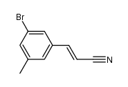 (E)-3-bromo-5-methyl-cinnamonitrile结构式