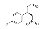 (R)-3-(4-chlorophenyl)-4-nitrobutyraldehyde Structure