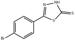 5-(4-溴苯基)-1,3,4-噻二唑-2(3H)-硫酮结构式