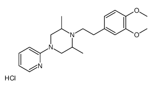 1-[2-(3,4-dimethoxyphenyl)ethyl]-2,6-dimethyl-4-pyridin-2-yl-piperazin e hydrochloride结构式