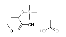 acetic acid,1-methoxy-3-trimethylsilyloxybuta-1,3-dien-2-ol结构式