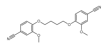 3,3'-dimethoxy-4,4'-butanediyldioxy-di-benzonitrile结构式