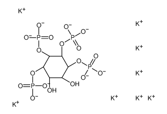D-肌醇-1,4,5,6-四(磷酸)钾盐结构式