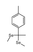 1-[1,1-bis(methylselanyl)ethyl]-4-methylbenzene Structure