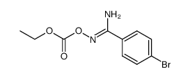 4-bromo-N'-((ethoxycarbonyl)oxy)benzimidamide Structure