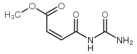 2-Butenoic acid,4-[(aminocarbonyl)amino]-4-oxo-, methyl ester, (2Z)- Structure