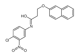N-(4-chloro-3-nitrophenyl)-3-naphthalen-2-yloxypropanamide Structure