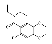 2-溴-N,N-二乙基-4,5-二甲氧基苯甲酰胺结构式