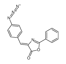 4-[(4-azidophenyl)methylidene]-2-phenyl-1,3-oxazol-5-one Structure