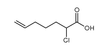 2-chloro-6-heptenoic acid Structure