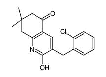 3-(2-氯苄基)-2-羟基-7,7-二甲基-7,8-二氢喹啉-5(6H)-酮结构式