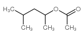 乙酸4-甲基-2-戊酯结构式