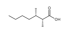 (2R,3S)-2,3-dimethylheptanoic acid结构式