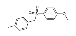 1-methoxy-4-((4-methylbenzyl)sulfonyl)benzene结构式