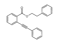 phenethyl 2-(phenylethynyl)benzoate结构式