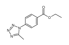 4-(5-methyl-tetrazol-1-yl)-benzoic acid ethyl ester Structure