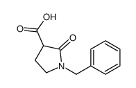1-Benzyl-2-oxo-3-pyrrolidinecarboxylic acid结构式