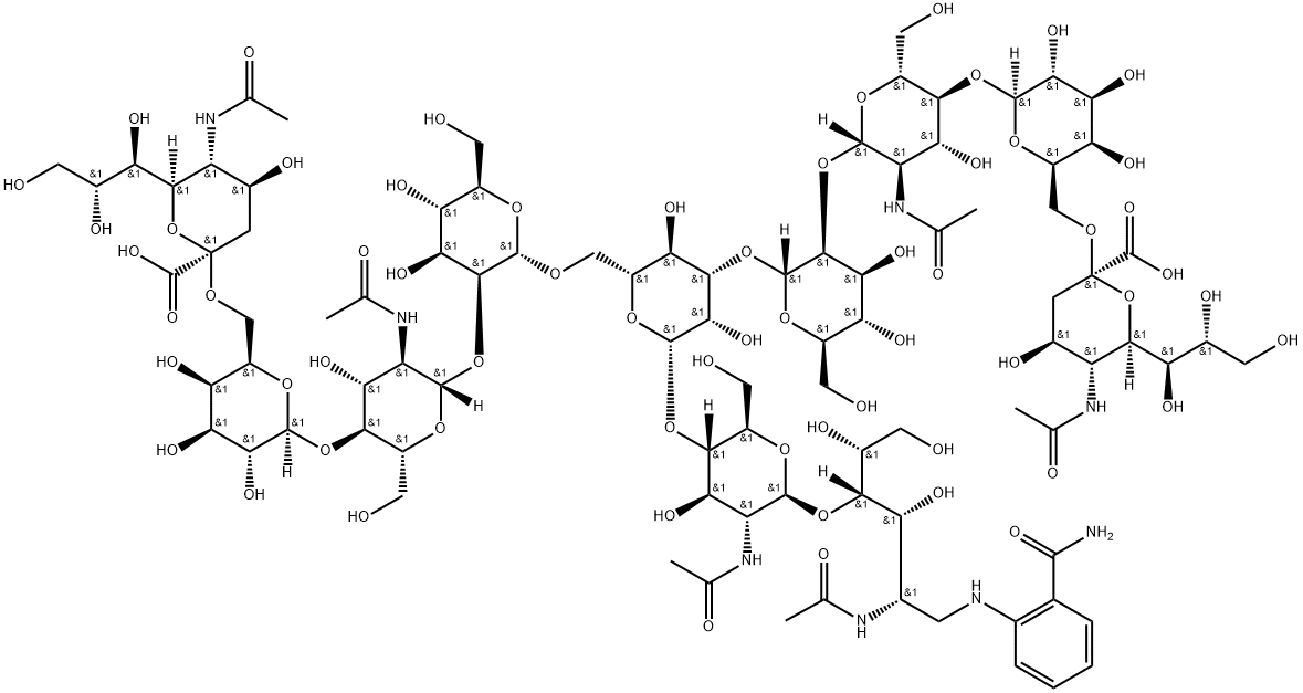 Neu5Acα(2-6) N-Glycan 2AB (500pmol/vial) Structure