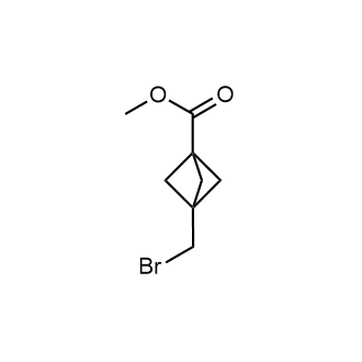 3-(溴甲基)双环[1.1.1]戊烷-1-羧酸甲酯结构式