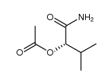 (S)-(-)-2-acetoxy-3-methylbutanamide结构式