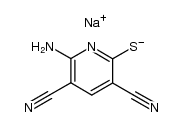 sodium 6-amino-3,5-dicyano-2-pyridinethiolate Structure
