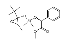 (2S)-methyl 2-((((2-(tert-butyl)-3-methyloxiran-2-yl)oxy)dimethylsilyl)oxy)-2-phenylacetate结构式