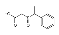 (+/-)-(1-phenyl-ethanesulfinyl)-acetic acid结构式