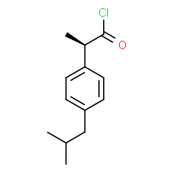(+/-)-2-(4-isobutylphenyl)propanoyl chloride结构式