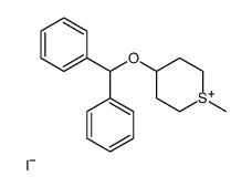 4-benzhydryloxy-1-methylthian-1-ium,iodide结构式