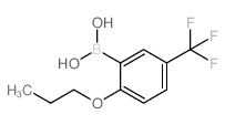 2-丙氧基-5-(三氟甲基)苯硼酸结构式