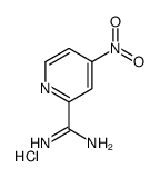 4-nitropyridine-2-carboximidamide,hydrochloride Structure