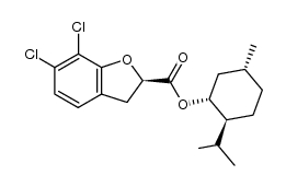 (1R,3R,4S)-p-menth-3-yl (R)-6,7-dichloro-2,3-dibenzo[b]furan-2-carboxylate结构式