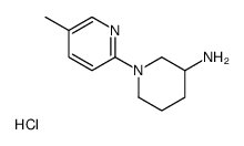 4'-Methyl-3,4,5,6-tetrahydro-2H-[1,2']bipyridinyl-3-ylamine hydrochloride结构式