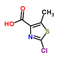 2-氯-5-甲基噻唑-4-羧酸结构式