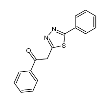 2-benzoylmethyl-5-phenyl-1,3,4-thiadiazole结构式