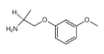 (+)-(S)-1-(3-methoxyphenoxy)propan-2-amine Structure